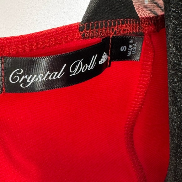 Crystal doll Elegant Red and Black Women's Dress size Small - Picture 13 of 16